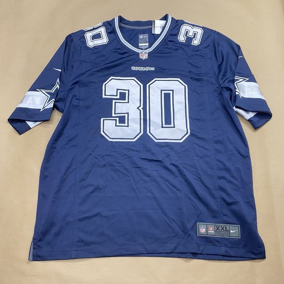 Nike On Field Dallas Cowboys NFL Jersey Blue #30 Jackie CUSTOM Men's XXL 2XL - Picture 1 of 13